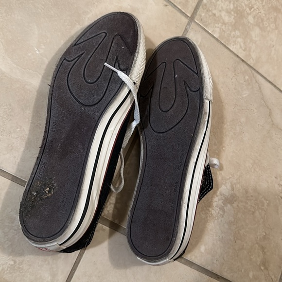 True Religion Black Canvas Low Top Sneakers Size 9 - Picture 6 of 12